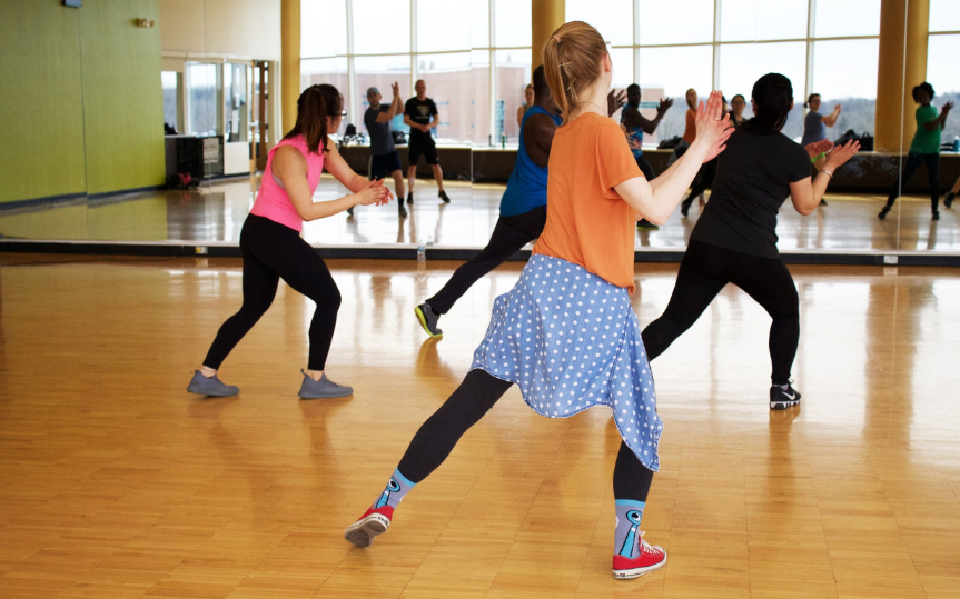 Zumba class at the Tofino Community Hall - Tofino Parks and Recreation