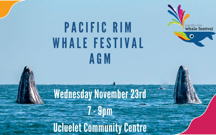 Pacific Rim Whale Festival AGM - Ucluelet Community Centre