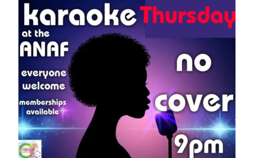 Karaoke Night at the ANAF (Army, Navy, Air Force Veteran's Club)